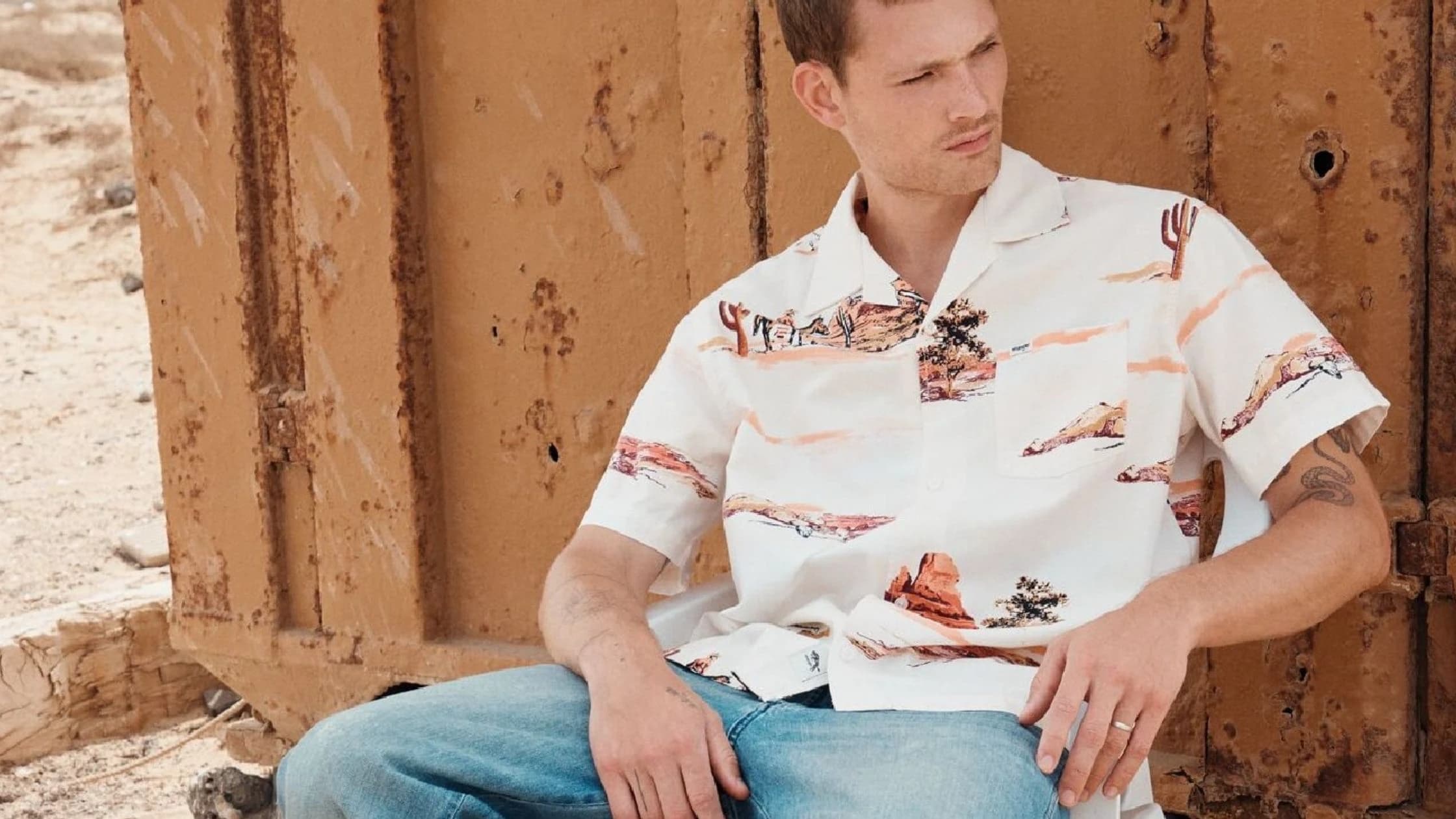 Blue denim white shirt deals