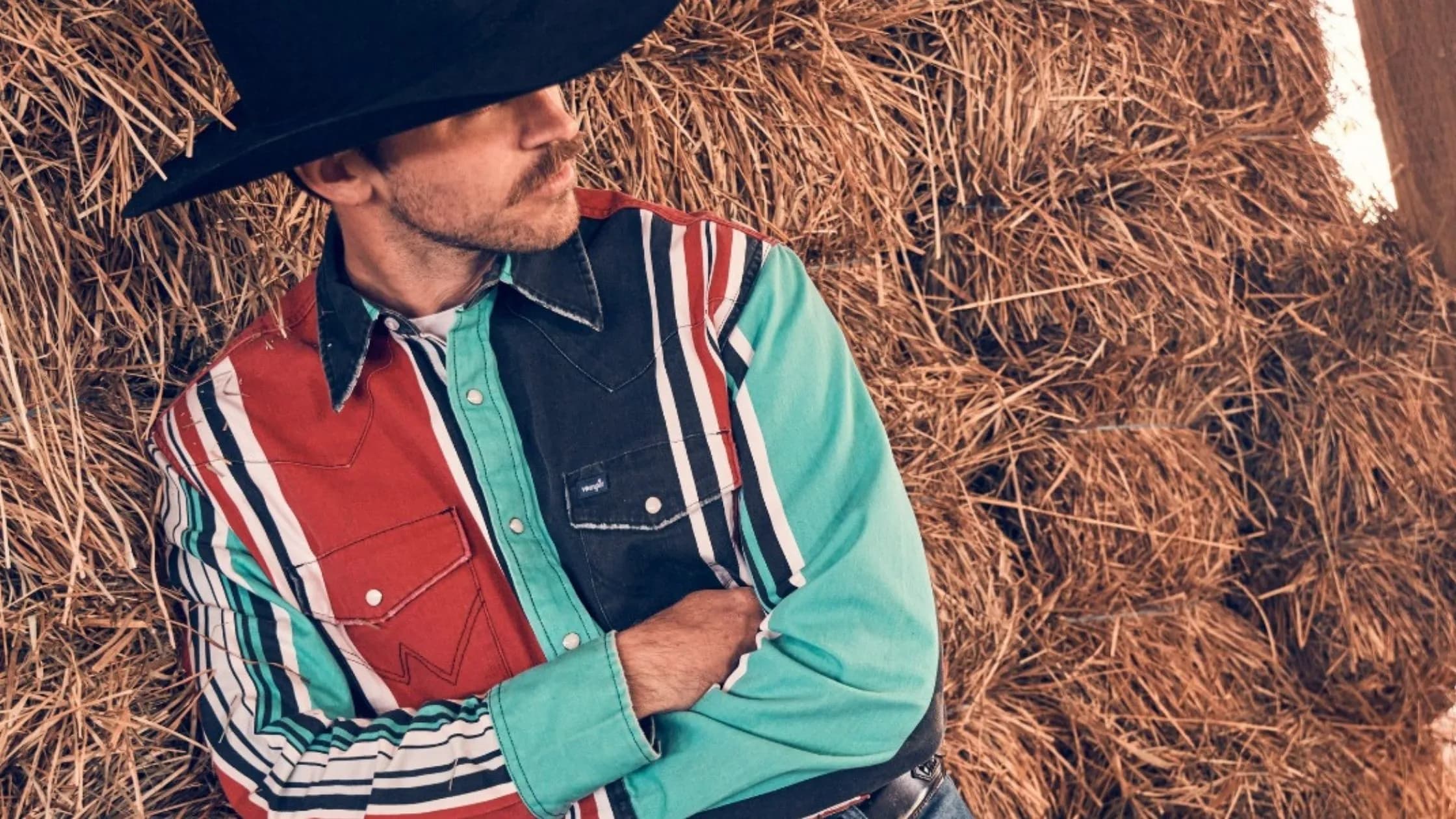 Printed shirt with jeans on sale