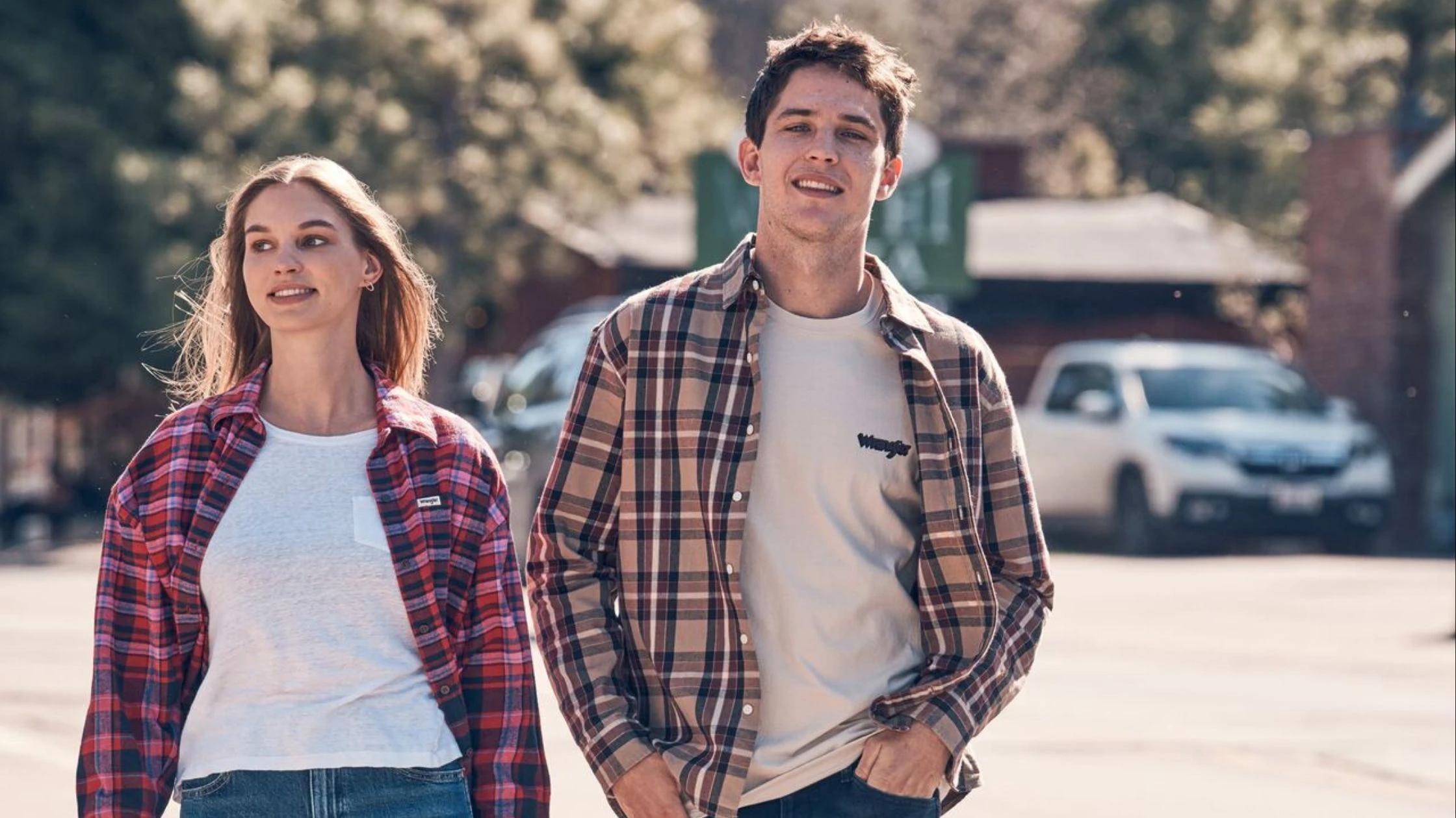 Stylish Checked Shirt with T-Shirt Combo: The Easy Layering Look